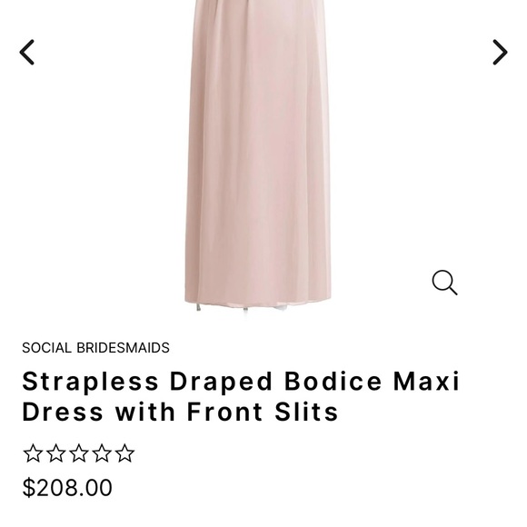 Strapless Georgette A-Line Gown
SOCIAL BRIDESMAIDS size 8 - Picture 2 of 7